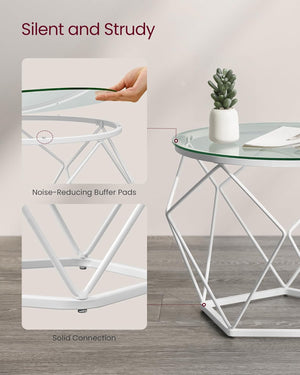 2-Piece Round Coffee Tables with Removable Tops - Karrari