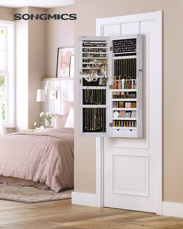 LED Jewellery Cabinet – Wall Mounted or Over-the-Door - Karrari