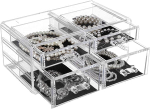 2-Piece Acrylic Makeup & Jewellery Organizer - Karrari