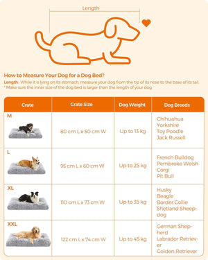 Fluffy Plush Dog Bed with Soft Padding (Washable) - Karrari