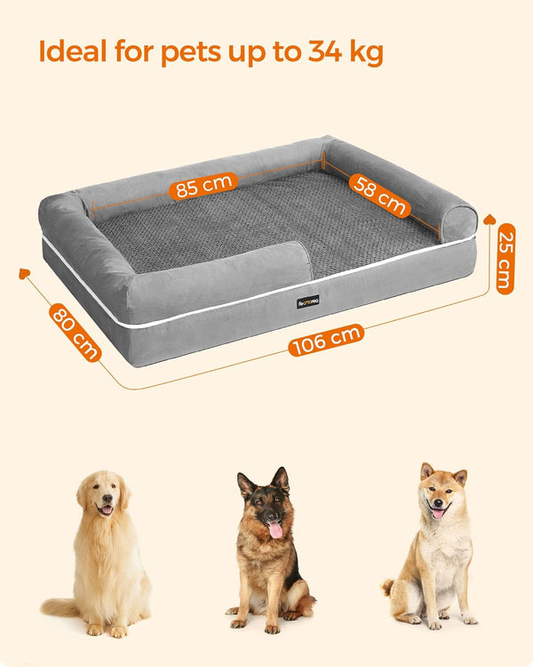Orthopedic Dog Sofa Bed - Removable Washable Cover - Karrari