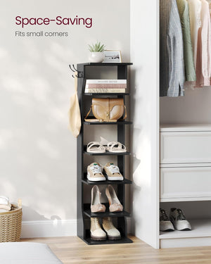 Slim 6-Tier Shoe Rack for Small Spaces - Karrari