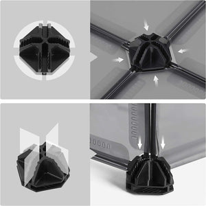 Modular Small Animal Enclosure Fence (Grey) - Karrari