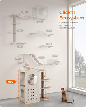 Clickat Cat Tree Tower - Thick Scratching Post - Karrari