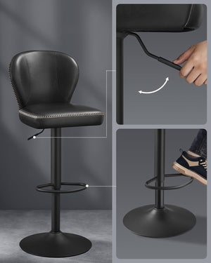Set of 2 Adjustable Bar Stools - Karrari