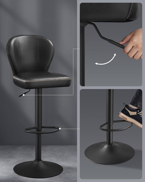 Set of 2 Adjustable Bar Stools - Karrari