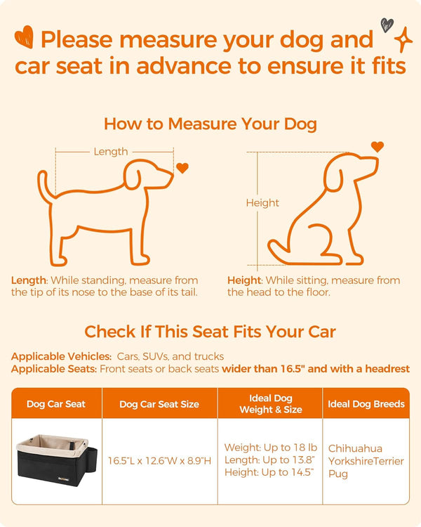 Pet Booster Seat for Small Dogs (Washable Liner) - Karrari