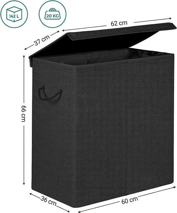 142L Laundry Basket with Compartments - Karrari