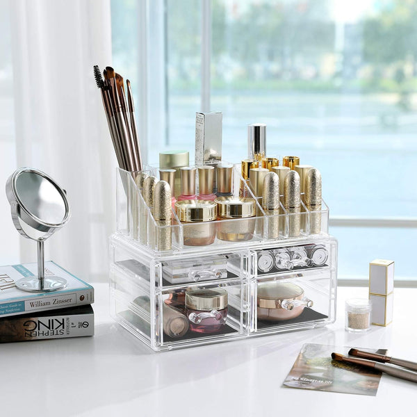 2-Piece Acrylic Makeup & Jewellery Organizer - Karrari