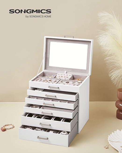 Large 6-Layer Jewellery Box with 5 Drawers - Karrari