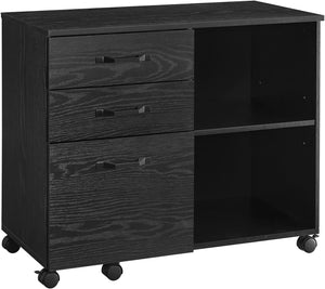 Rolling File Cabinet with 3 Drawers & Wheels - Karrari