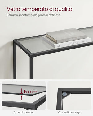 Modern Black Console Table - Karrari