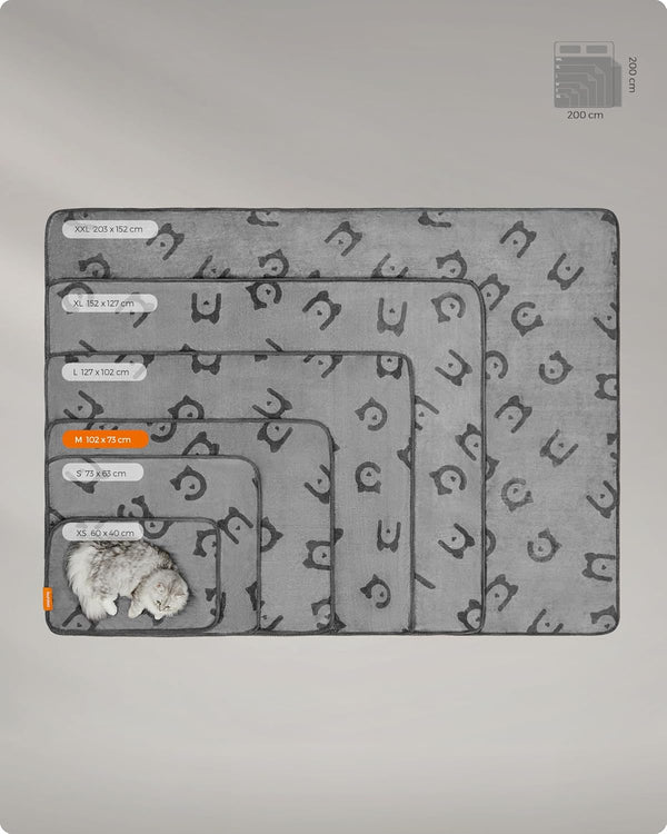 3-Pack Dog Blankets Washable, M, 102 x 73 cm - Karrari