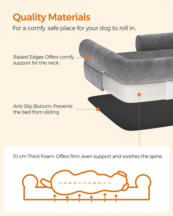 Orthopedic Dog Sofa Bed - Removable Washable Cover - Karrari
