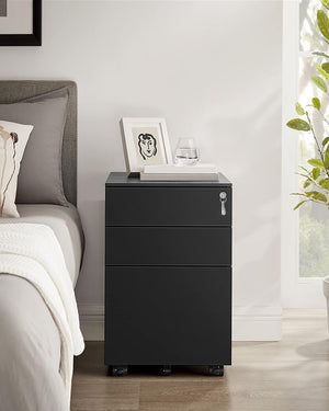 3-Drawer Filing Cabinet with Lock - Karrari