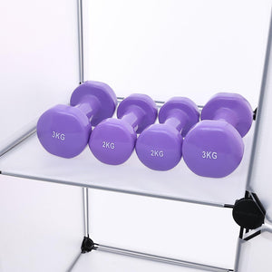 Portable Wardrobe Closet with Rails – Black - Karrari