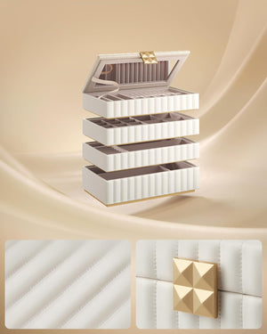 Jewellery Organizer, 4-Tier with Mirror - Karrari