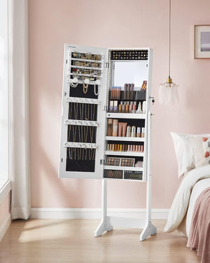 Full-Length LED Mirror Jewellery Cabinet Armoire - Karrari