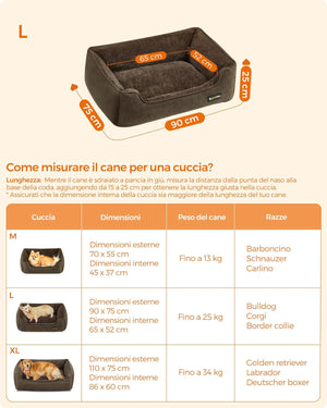 Linen-Look Dog Sofa Bed with Washable Cover - Karrari