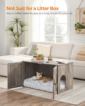 Cat Litter Box Enclosure Furniture with Removable Divider - Karrari