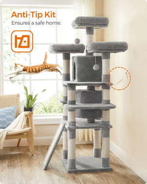 Large Cat Tree Tower Light Grey - Karrari