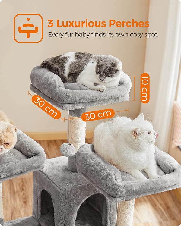Multi-Level Cat Tower - Scratching Posts & Hammock - Karrari