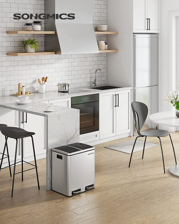 Double Kitchen Waste Bin 2×15L (Sorting Buckets) - Karrari