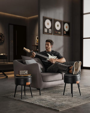 Mid-Century Modern Storage Ottoman Stool - Karrari