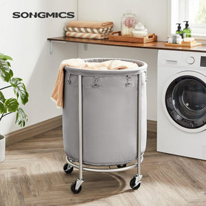 170L Laundry Trolley with Steel Frame & Brakes - Karrari