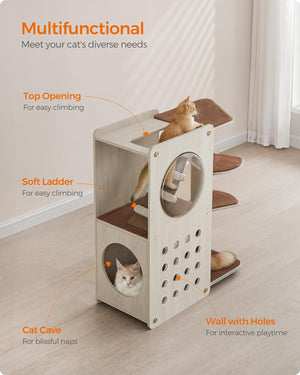 Clickat Cat Tree Tower - Thick Scratching Post - Karrari