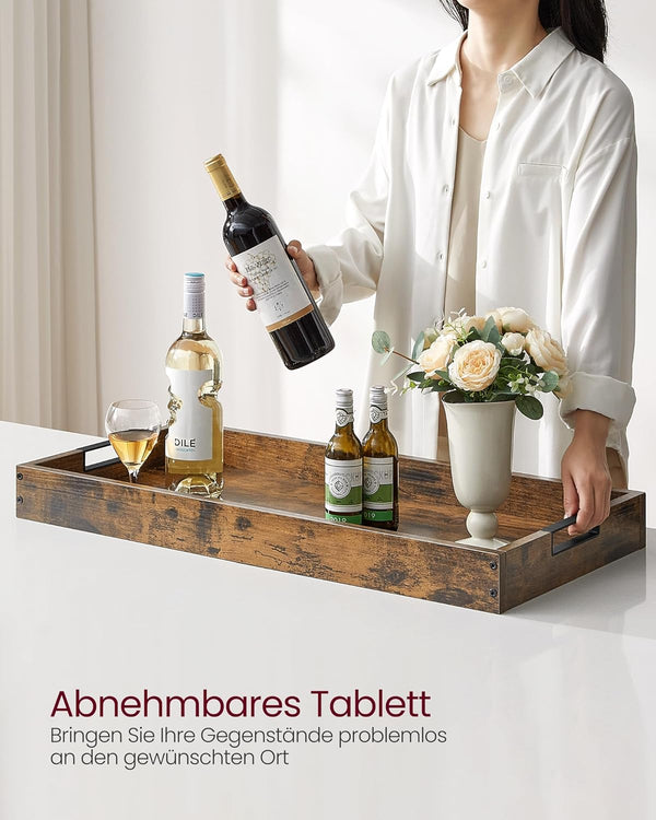 Serving Trolley with Removable Tray & Wheels - Karrari