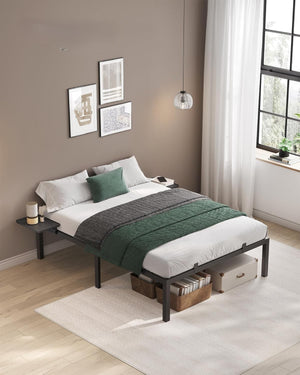 Double Bed Frame with Storage Shelves - Karrari