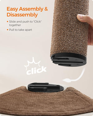 Clickat Cat Tree Tower - Thick Scratching Post - Karrari