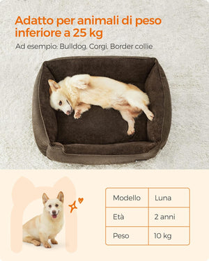 Linen-Look Dog Sofa Bed with Washable Cover - Karrari