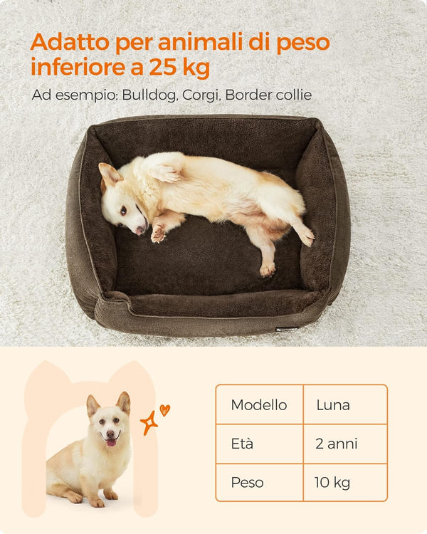 Linen-Look Dog Sofa Bed with Washable Cover - Karrari