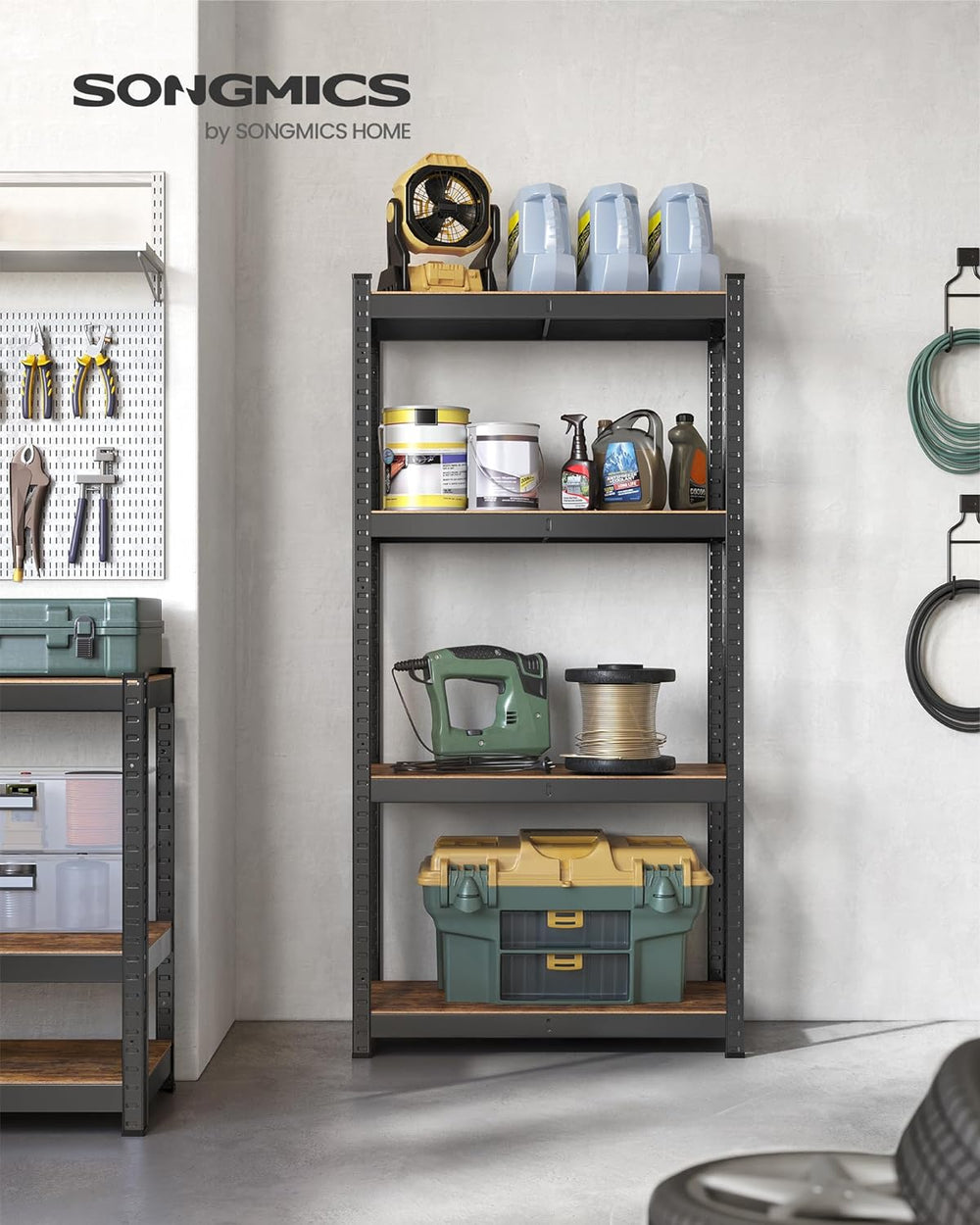 Industrial Shelving Unit – 4 Adjustable Shelves, (40x80x160cm) - Karrari