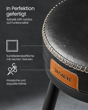 Swivel Faux Leather Bar Stools Set - Karrari