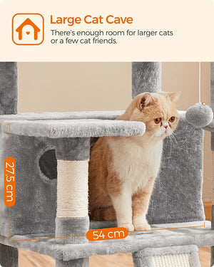 Multi-Level Cat Tower - Scratching Posts & Hammock - Karrari