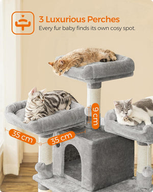 Large Cat Tree Tower Light Grey - Karrari