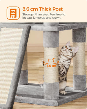 Large Cat Tree Tower Light Grey - Karrari