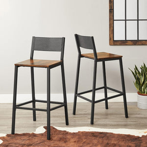 Set of 2 Industrial Kitchen Chairs - Karrari