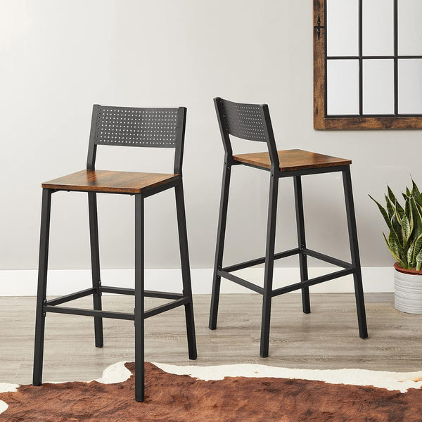 Set of 2 Industrial Kitchen Chairs - Karrari