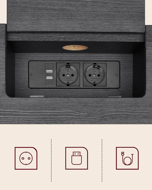 Console Table - Sockets & Compartments - Karrari