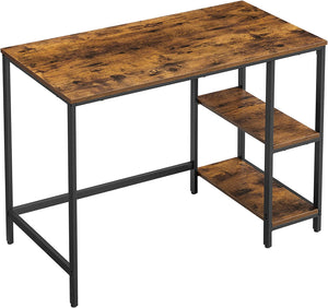 Industrial Computer Desk with Shelves - Karrari