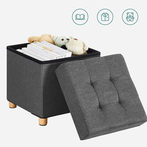 Small Folding Storage Stool Cube - Karrari