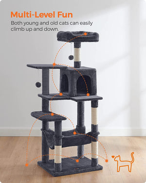 Multi-Level Cat Tower - Hammock & Scratching Posts - Karrari