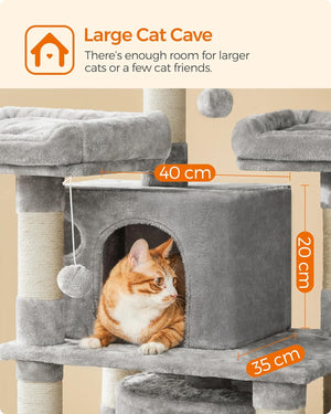 Large Cat Tree Tower Light Grey - Karrari