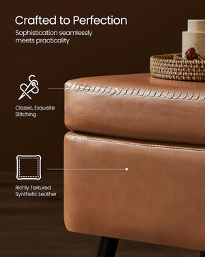 Mid-Century Modern Storage Ottoman Bench - Karrari