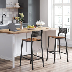 Set of 2 Industrial Kitchen Chairs - Karrari
