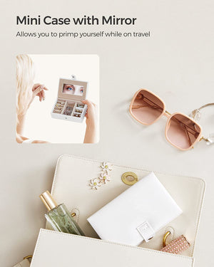 3-Layer Jewellery Box with Handle, Lock & 2 Drawers - Karrari